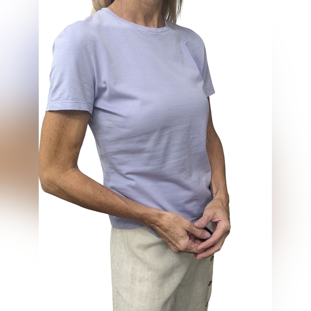 Vintage TSE Lavender Italian Cotton Tee Minimalist Quiet Luxury L